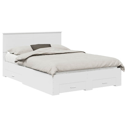 Struttura del letto Bianco 160 x 200 cm Legno multistrato | homemem39