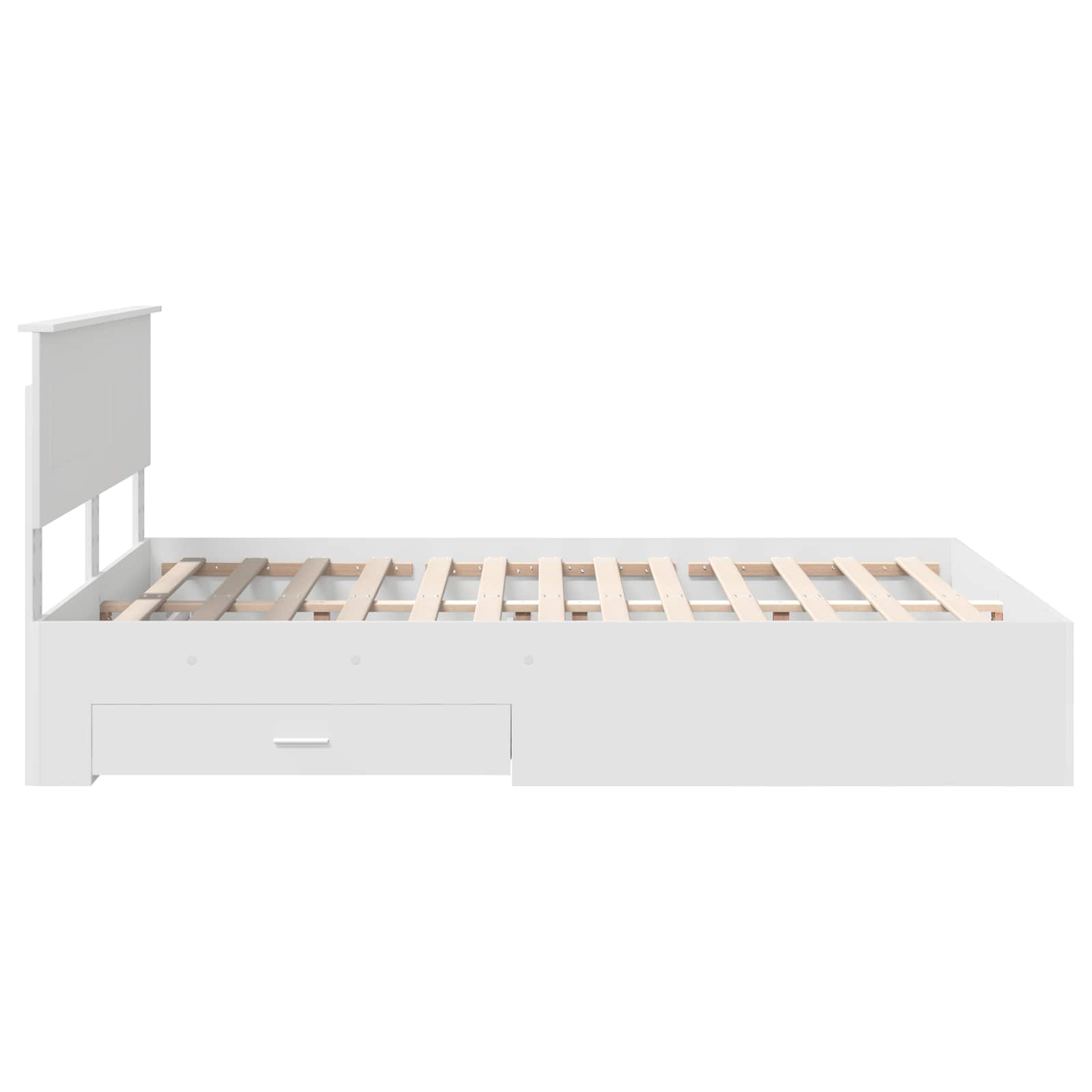 Struttura del letto Bianco 160 x 200 cm Legno multistrato | homemem39