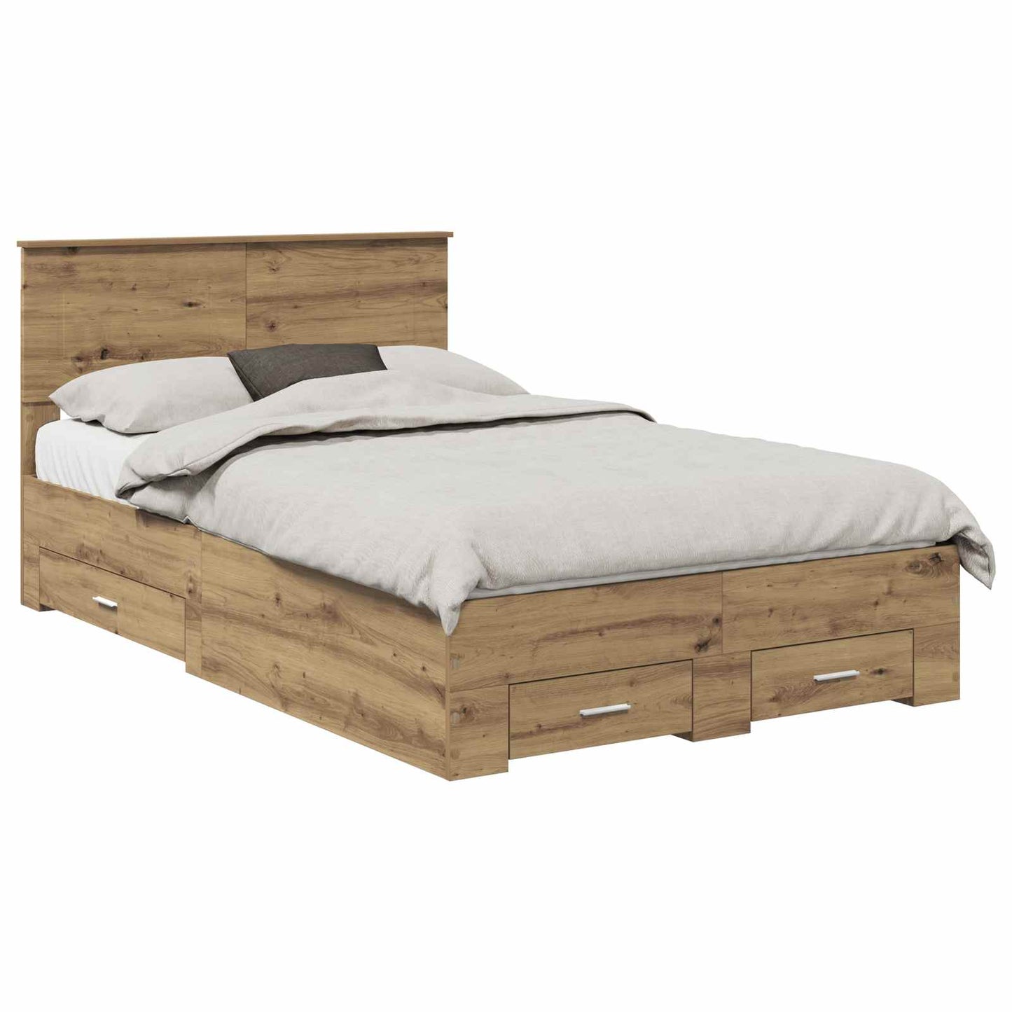 Struttura del letto Rovere artigianale 120 x 190 cm | homemem39