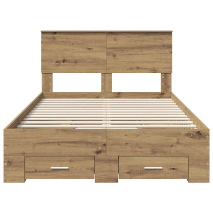 Struttura del letto Rovere artigianale 120 x 190 cm | homemem39