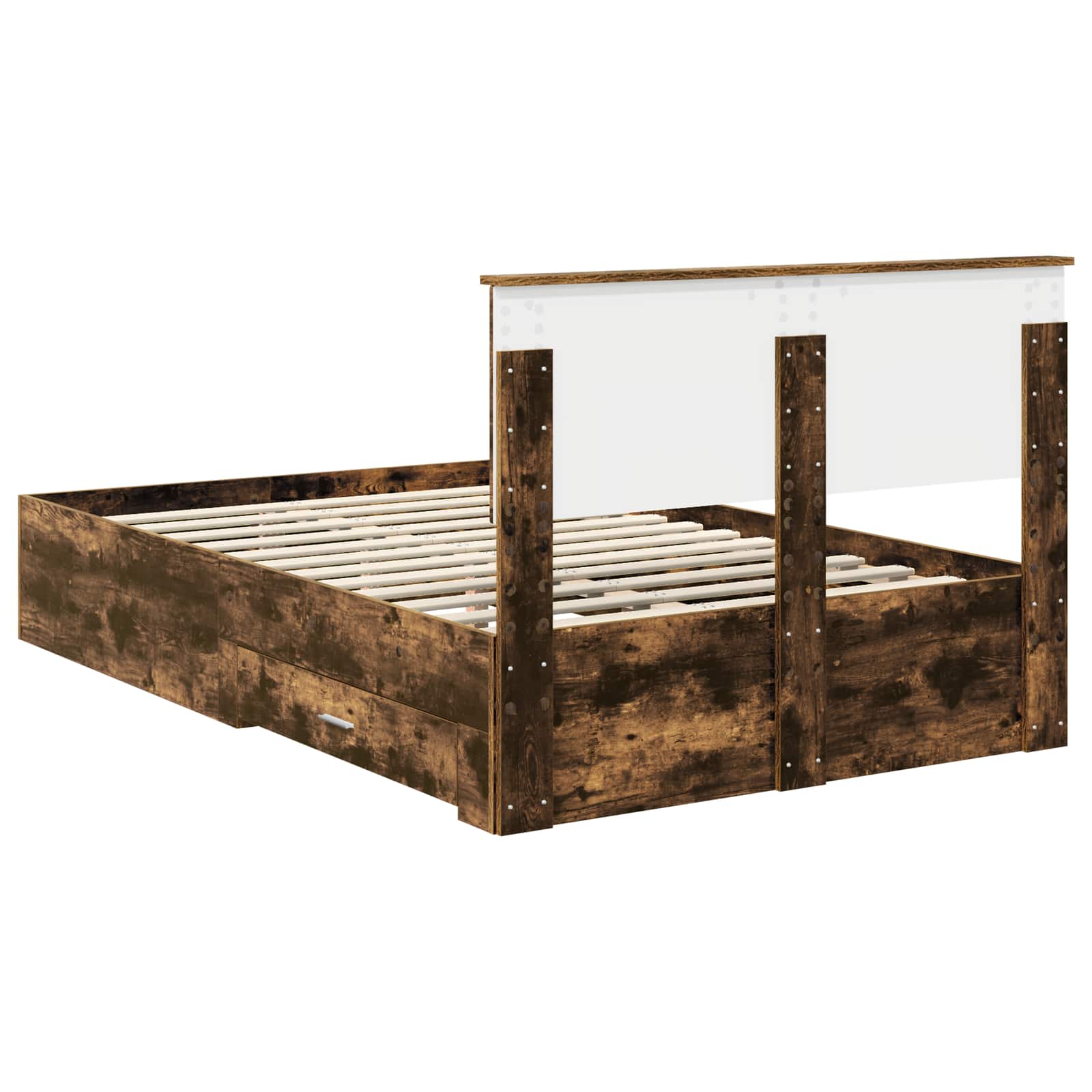 Struttura del letto Rovere fumé 120 x 200 cm Legno multistrato | homemem39