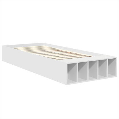 Struttura del letto Bianco 100 x 200 cm Legno multistrato