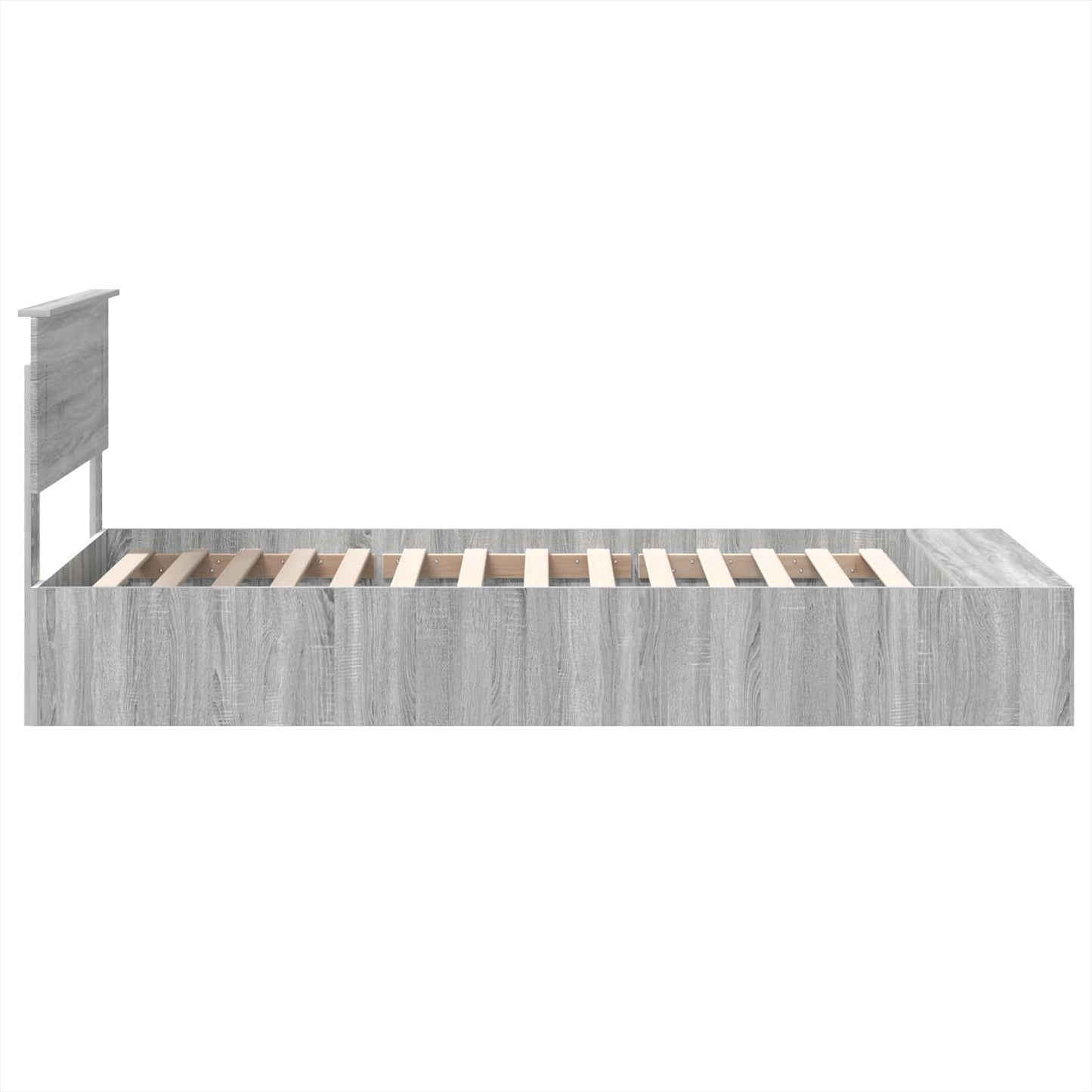 Struttura del letto Grigio Sonoma 90 x 190 cm Legno multistrato