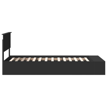 Struttura del letto Nero 90 x 200 cm Legno multistrato