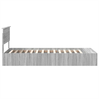 Struttura del letto Grigio Sonoma 90 x 200 cm Legno multistrato