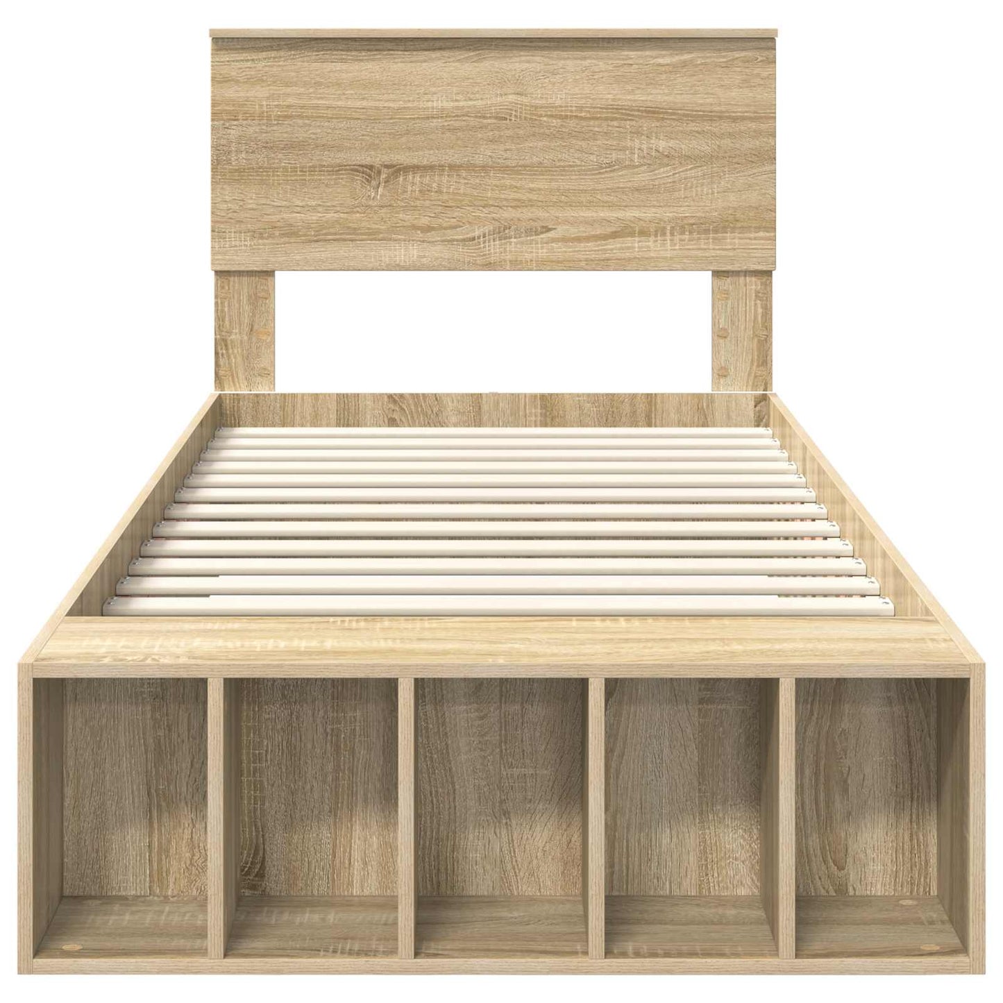 Struttura del letto Rovere Sonoma 75 x 190 cm Legno multistrato
