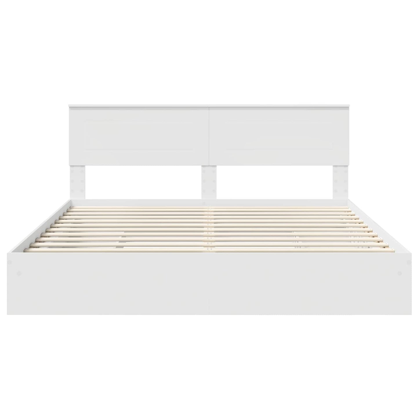 Letto con Contenitore Bianco 180 x 200 cm Legno multistrato | homemem39
