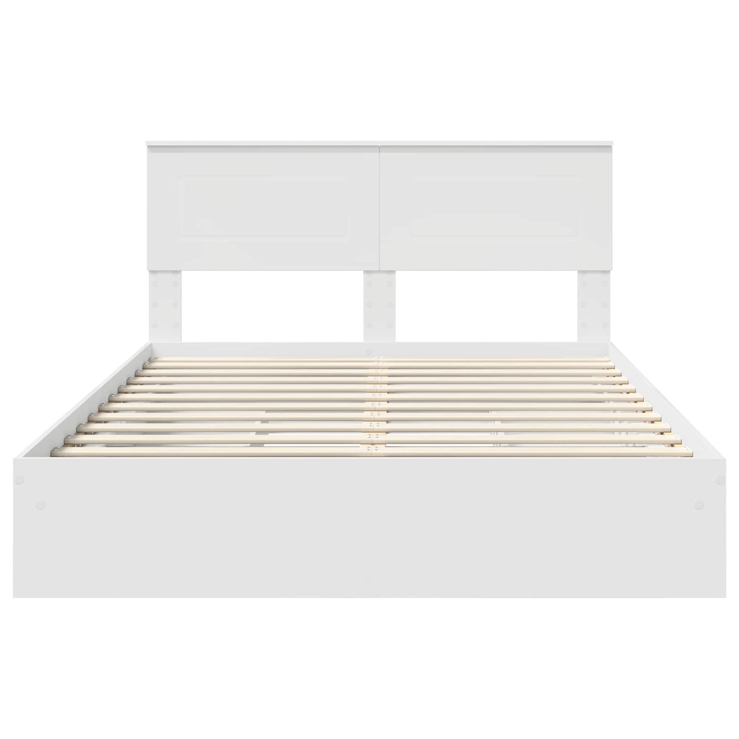 Letto con Contenitore Bianco 140 x 190 cm Legno multistrato | homemem39