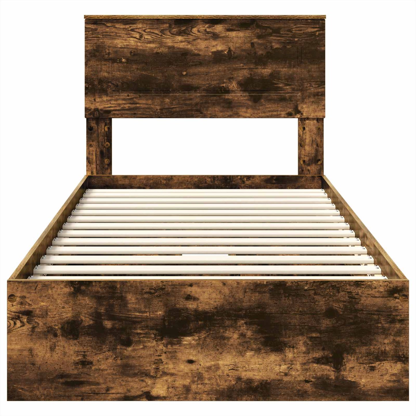 Letto con Contenitore con testiera Rovere fumé 100 x 200 cm | homemem39