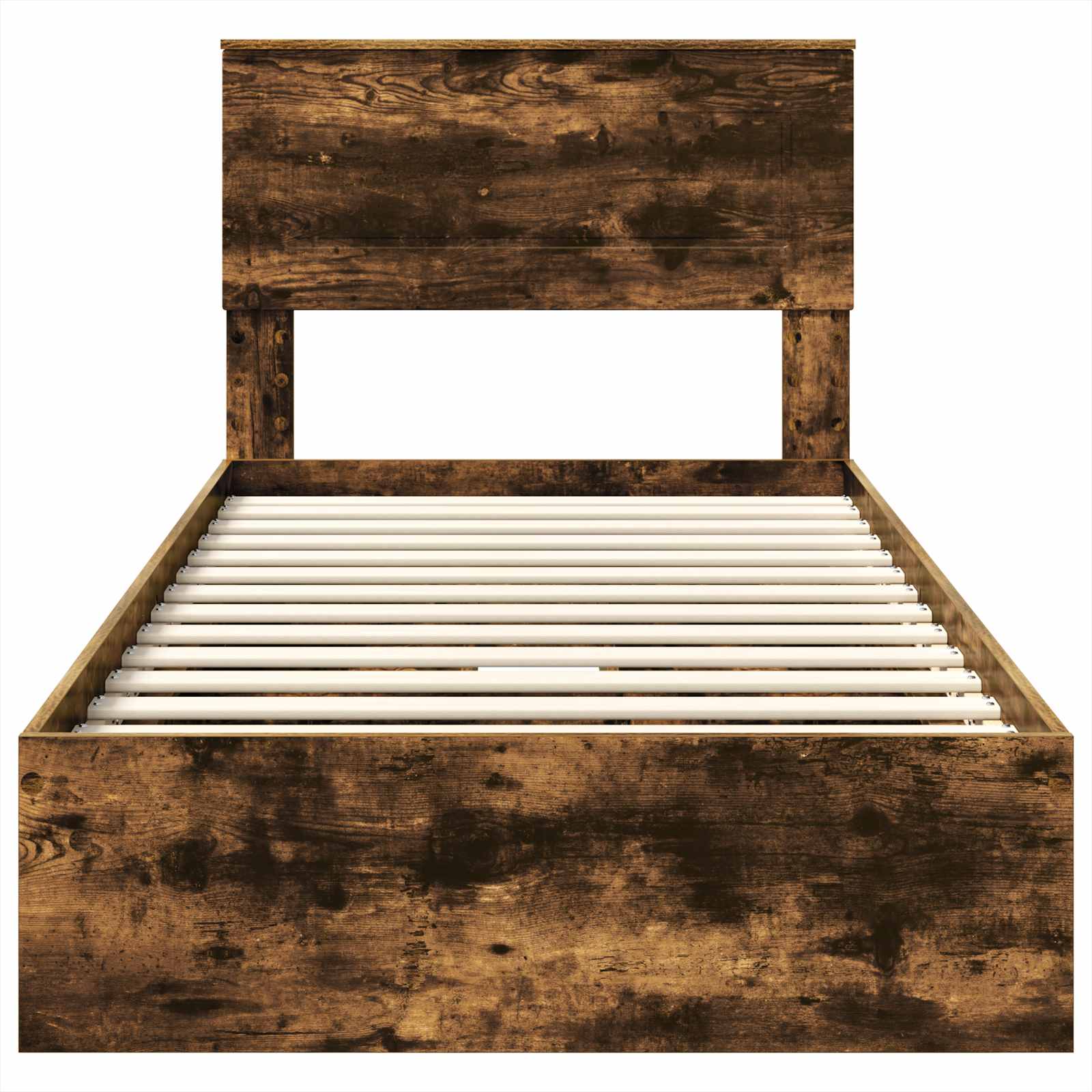Letto con Contenitore Rovere fumé 90 x 190 cm Legno multistrato | homemem39
