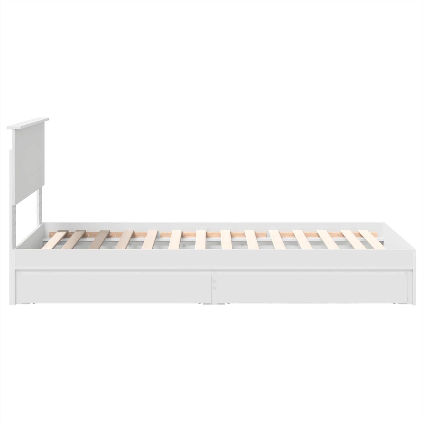 Letto con Contenitore Bianco 90 x 200 cm Legno multistrato | homemem39