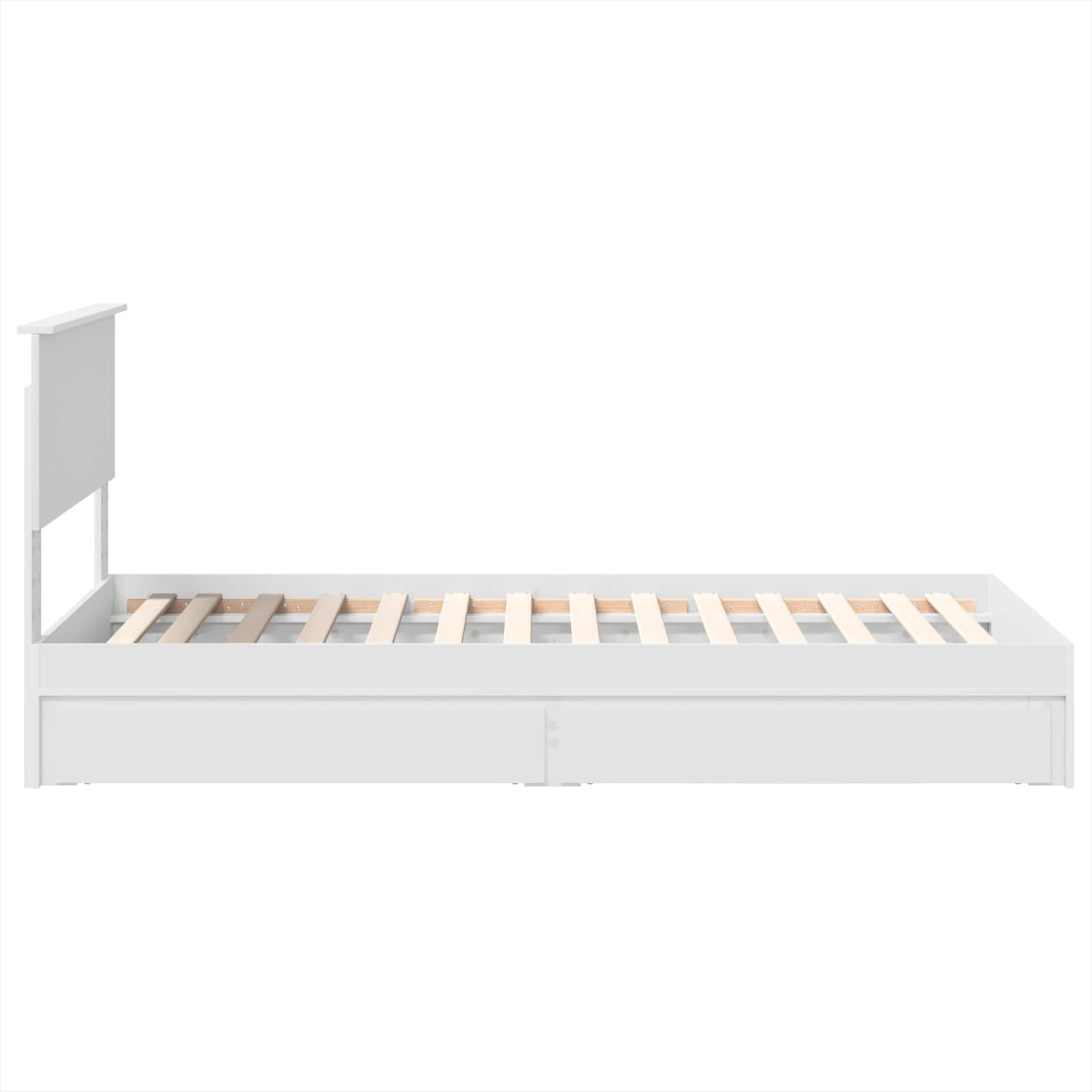 Letto con Contenitore Bianco 90 x 200 cm Legno multistrato | homemem39