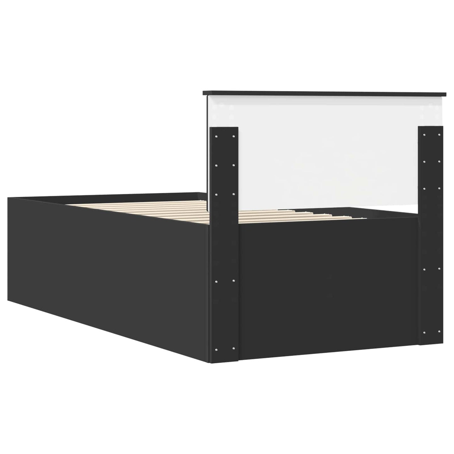 Daybed con cassetto Nero 90 x 190 cm Legno multistrato | homemem39
