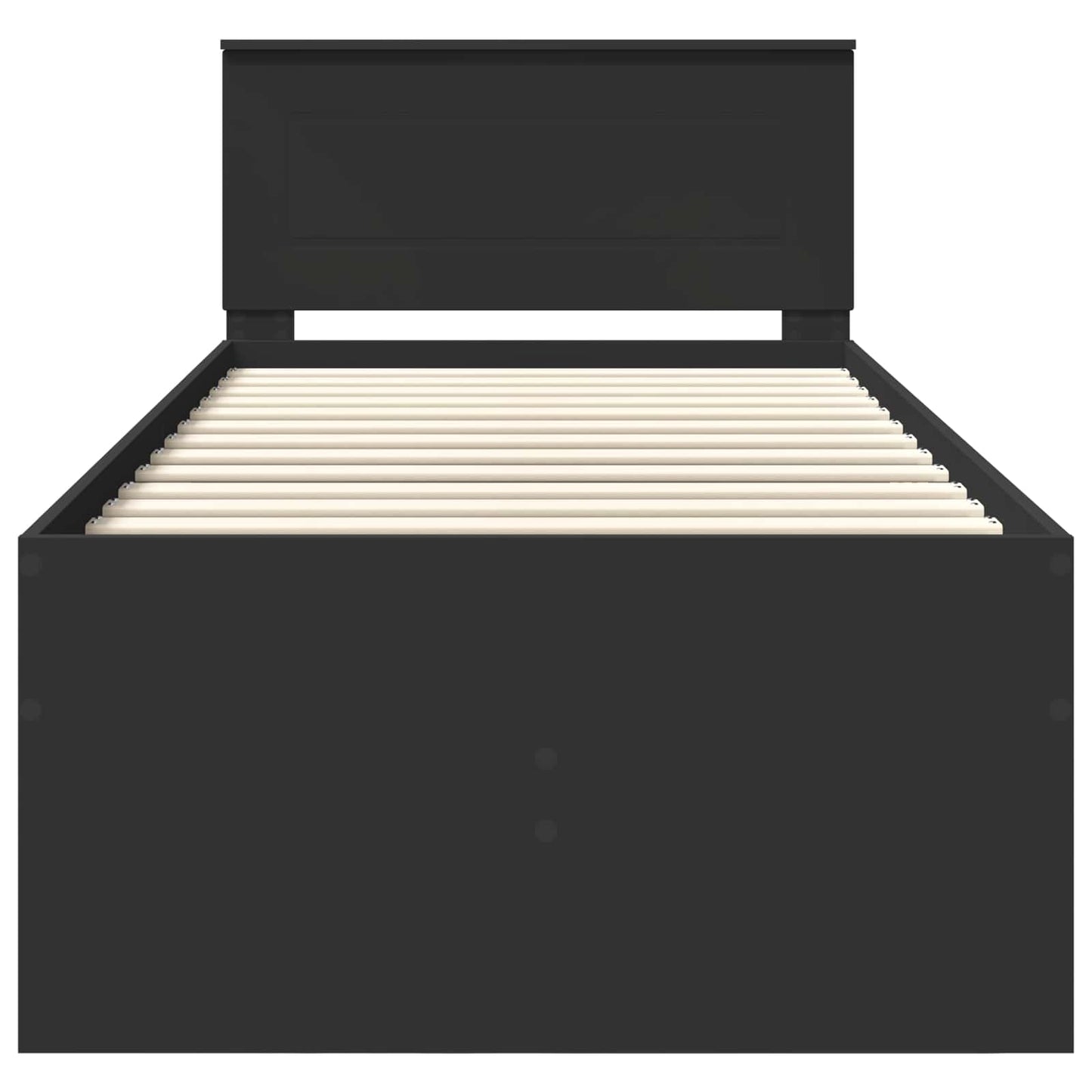 Daybed con cassetto Nero 90 x 200 cm Legno multistrato