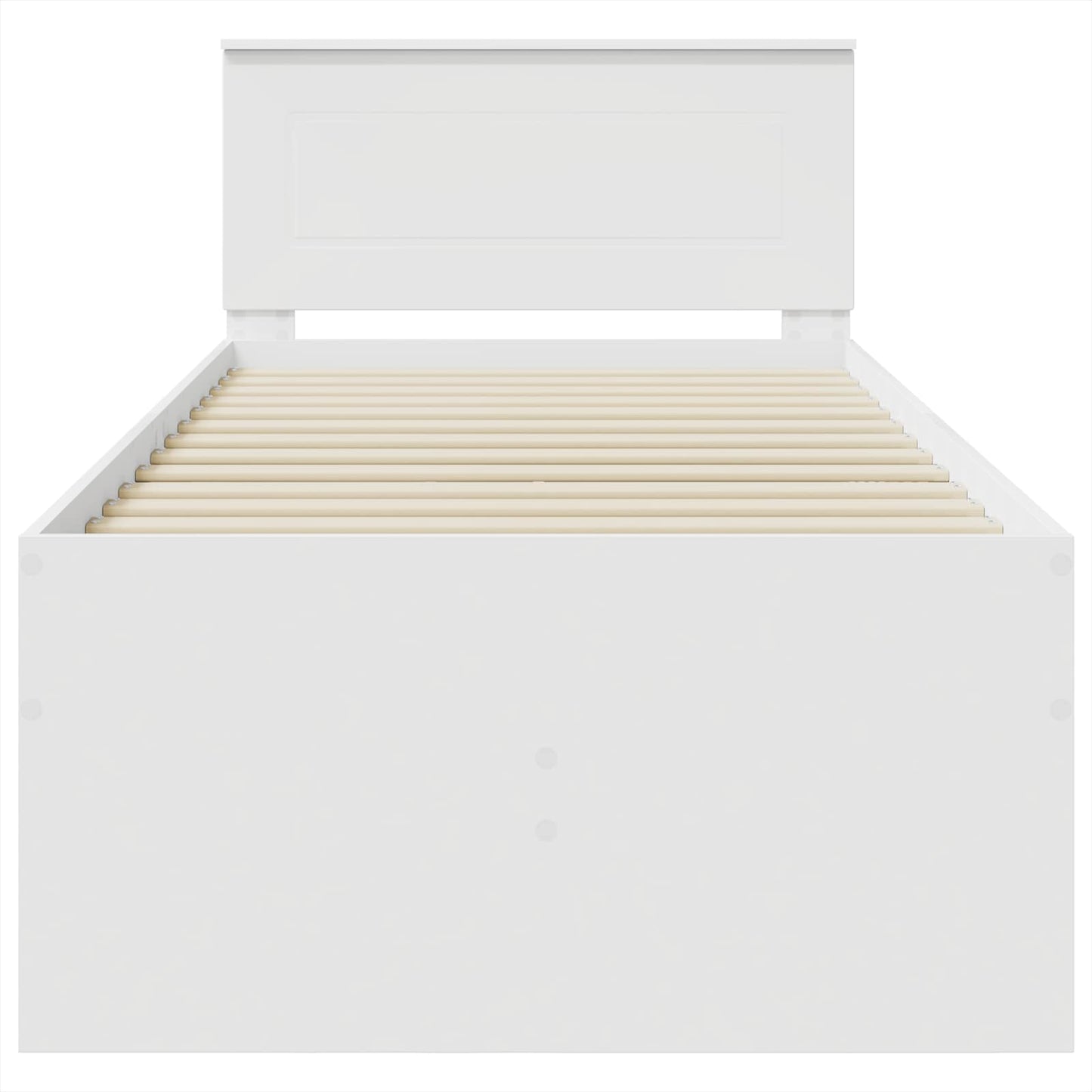 Daybed con cassetto Bianco e Nero 75 x 190 cm Legno multistrato