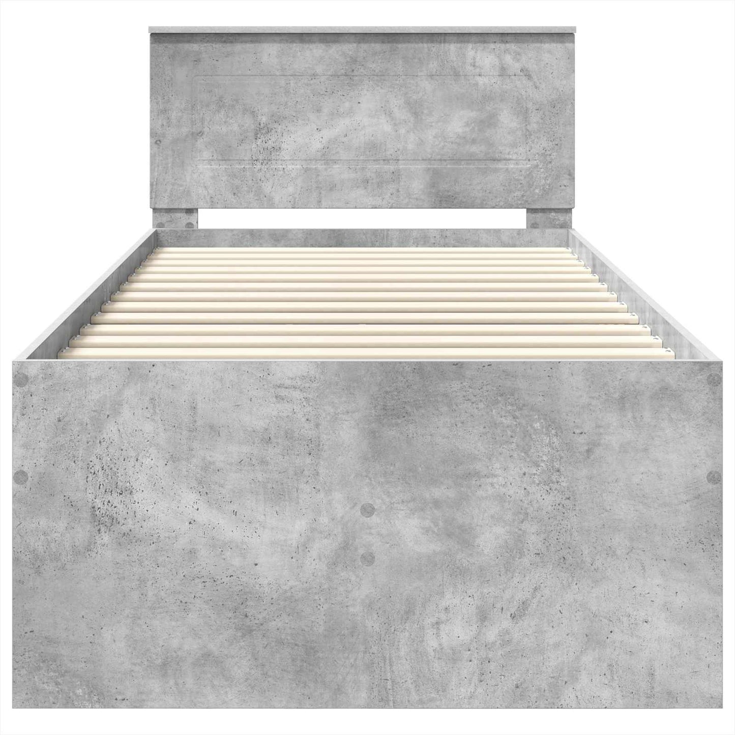 Daybed Grigio Cemento e Nero 75 x 190 cm Legno multistrato