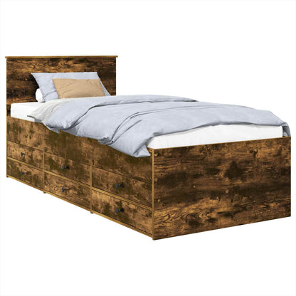 Daybed Rovere Affumicato e Nero 75 x 190 cm Legno multistrato