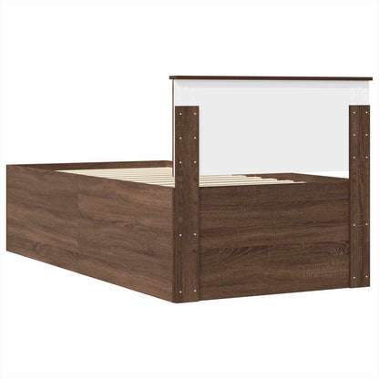 Daybed Rovere Marrone e Nero 75 x 190 cm Legno multistrato | homemem39