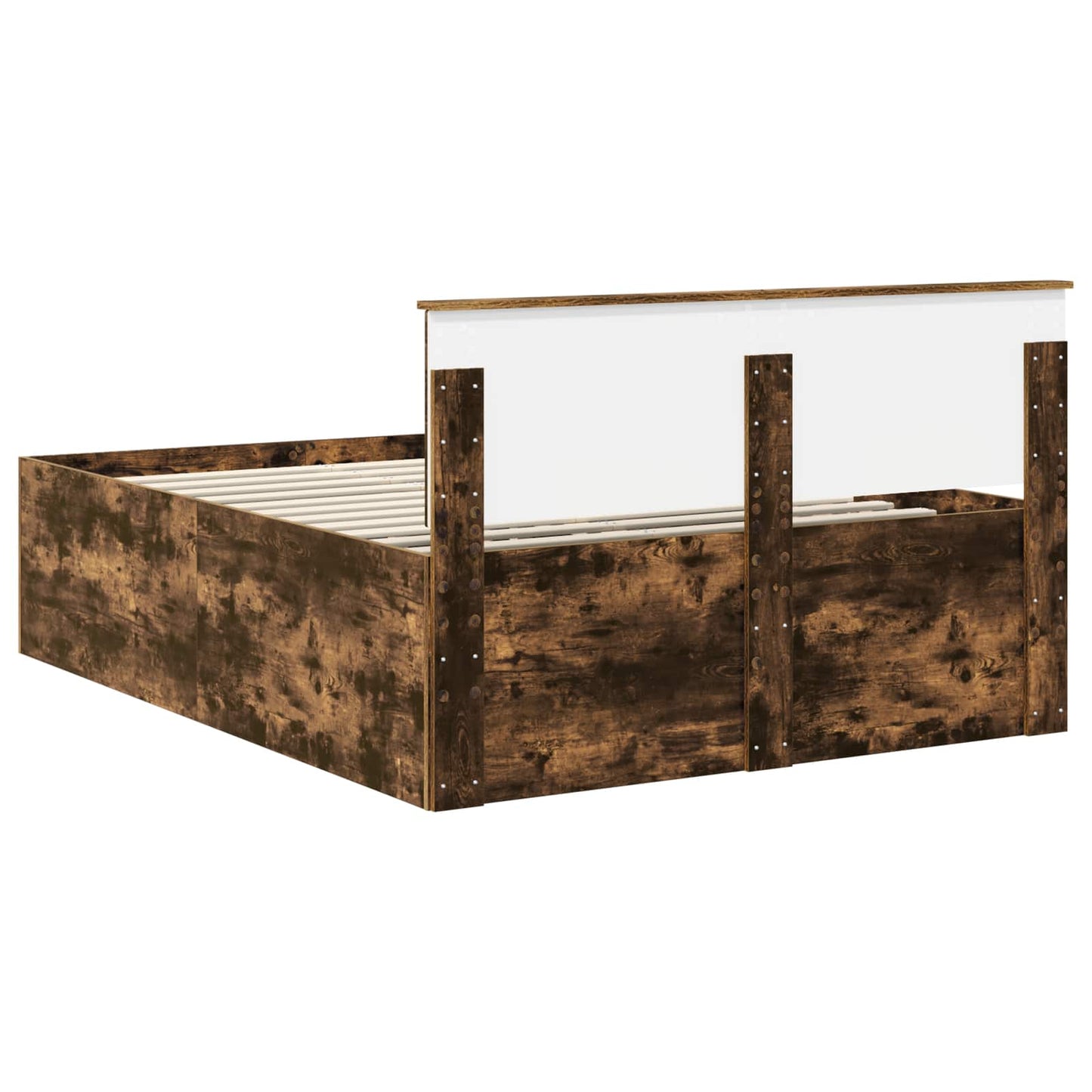 Struttura del letto Rovere fumé 160 x 200 cm Legno multistrato