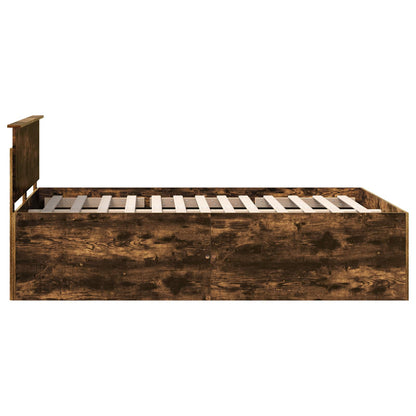 Struttura del letto Rovere fumé 160 x 200 cm Legno multistrato