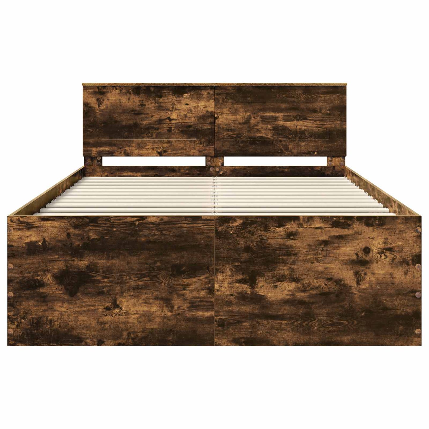 Struttura del letto Rovere fumé 140 x 190 cm Legno multistrato