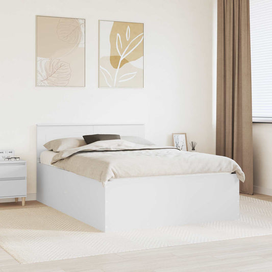 Struttura del letto Bianco 140 x 200 cm Legno multistrato | homemem39