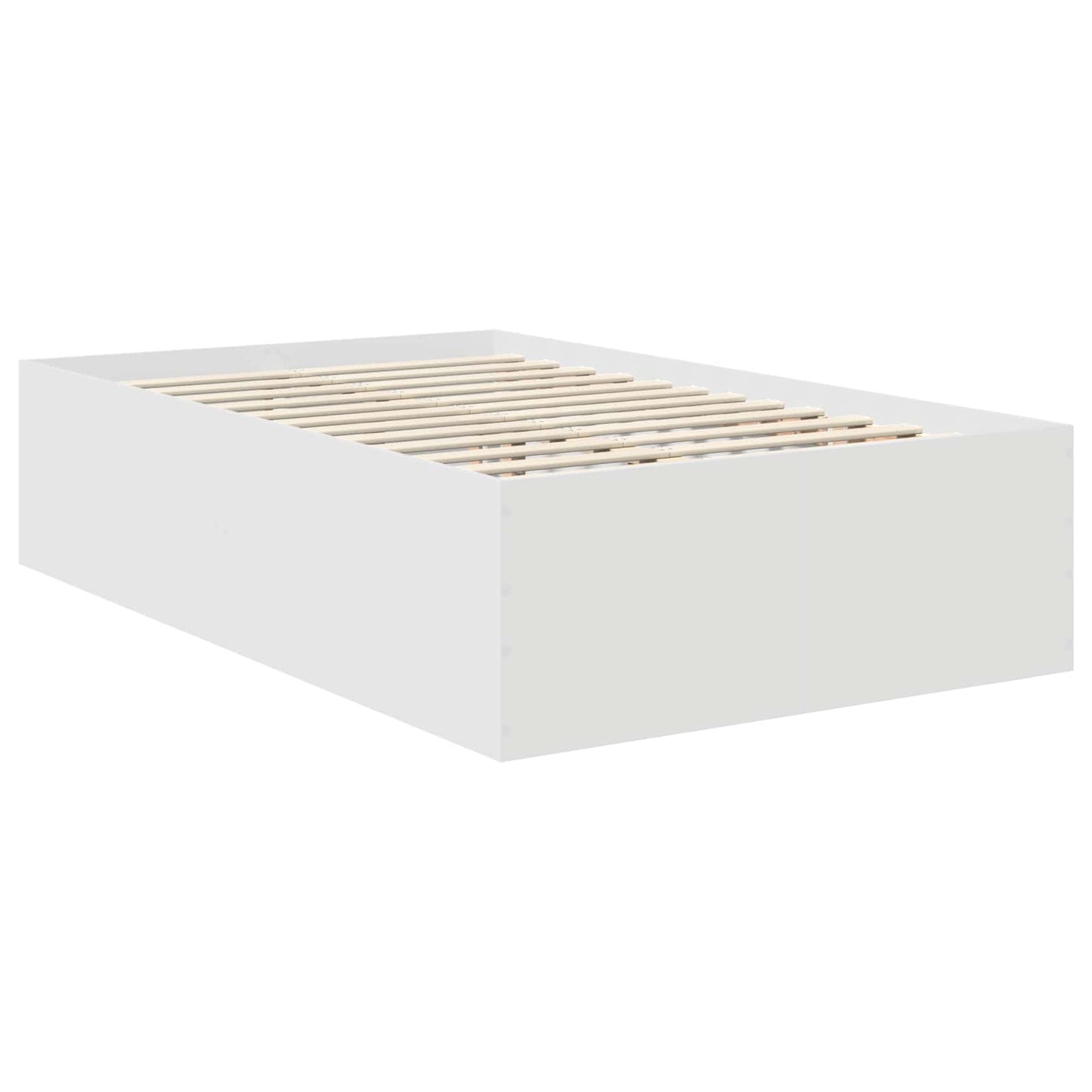 Struttura del letto Bianco 135 x 190 cm Legno multistrato