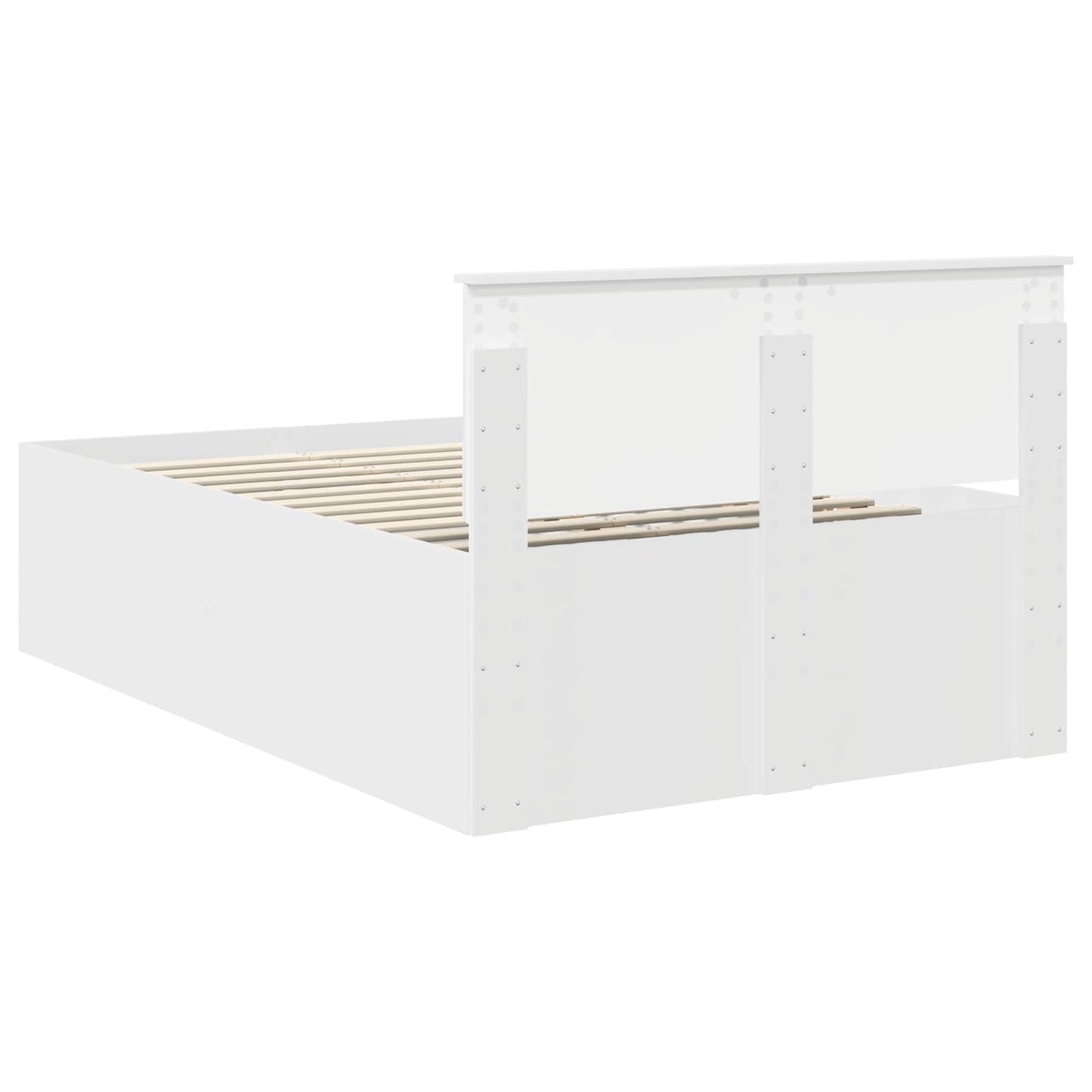 Struttura del letto Bianco 135 x 190 cm Legno multistrato