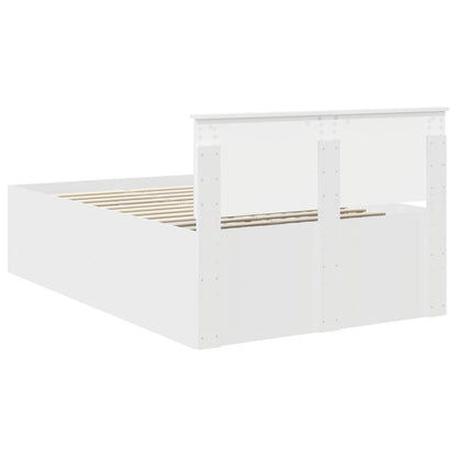 Struttura del letto Bianco 135 x 190 cm Legno multistrato