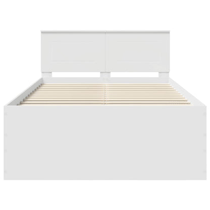 Struttura del letto Bianco 135 x 190 cm Legno multistrato