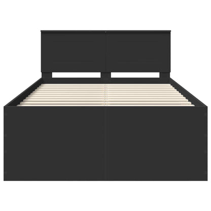 Struttura del letto Nero 135 x 190 cm Legno multistrato