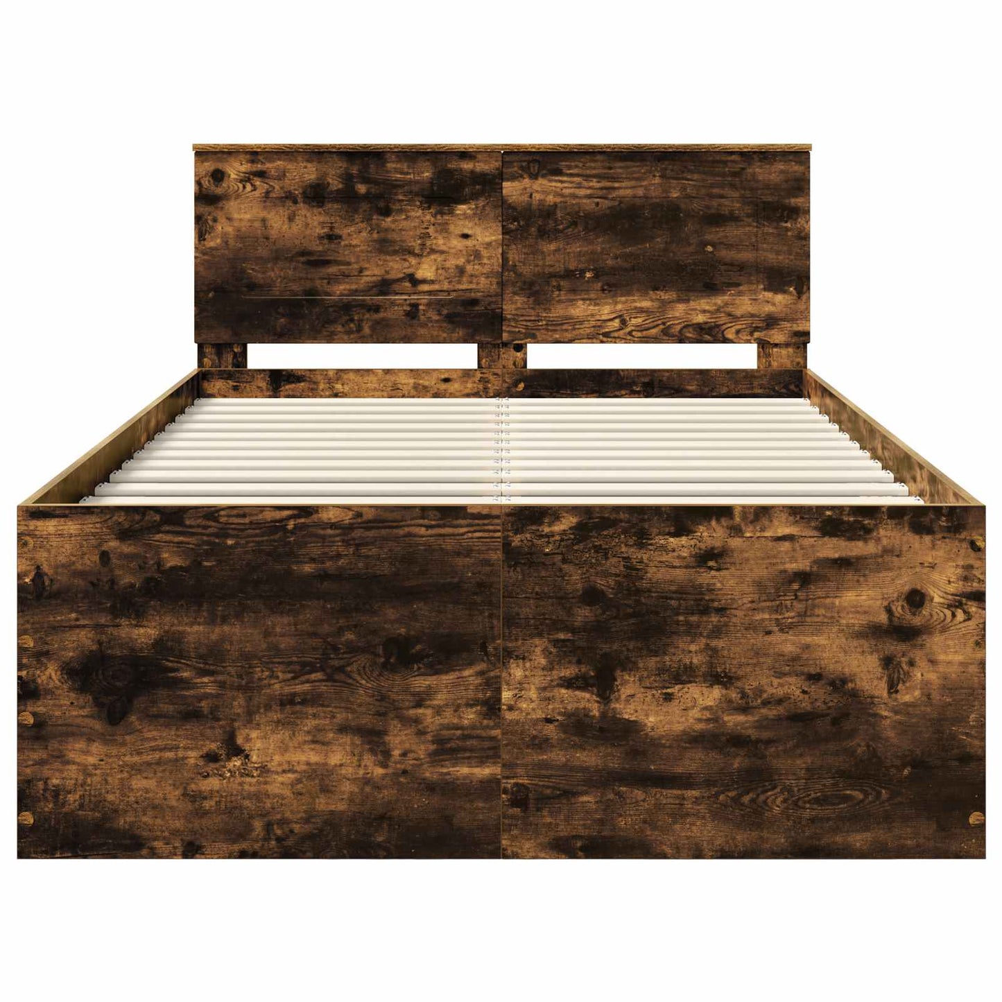 Struttura del letto Rovere fumé 135 x 190 cm Legno multistrato