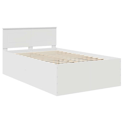 Struttura del letto Bianco 120 x 190 cm Legno multistrato