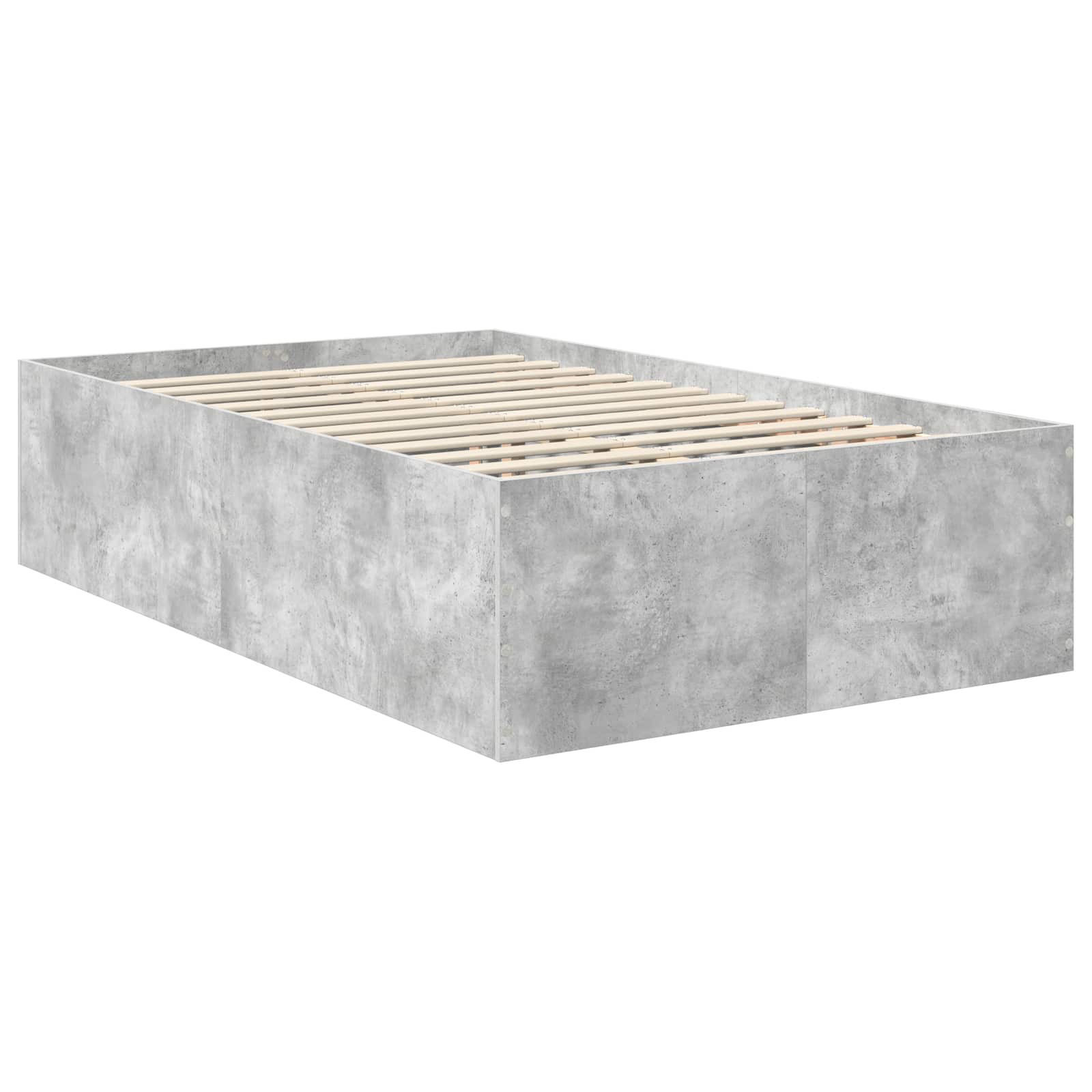 Struttura del letto con testiera Grigio cemento 120 x 190 cm | homemem39