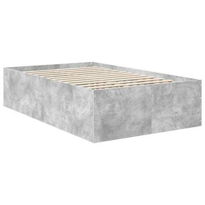 Struttura del letto con testiera Grigio cemento 120 x 190 cm | homemem39