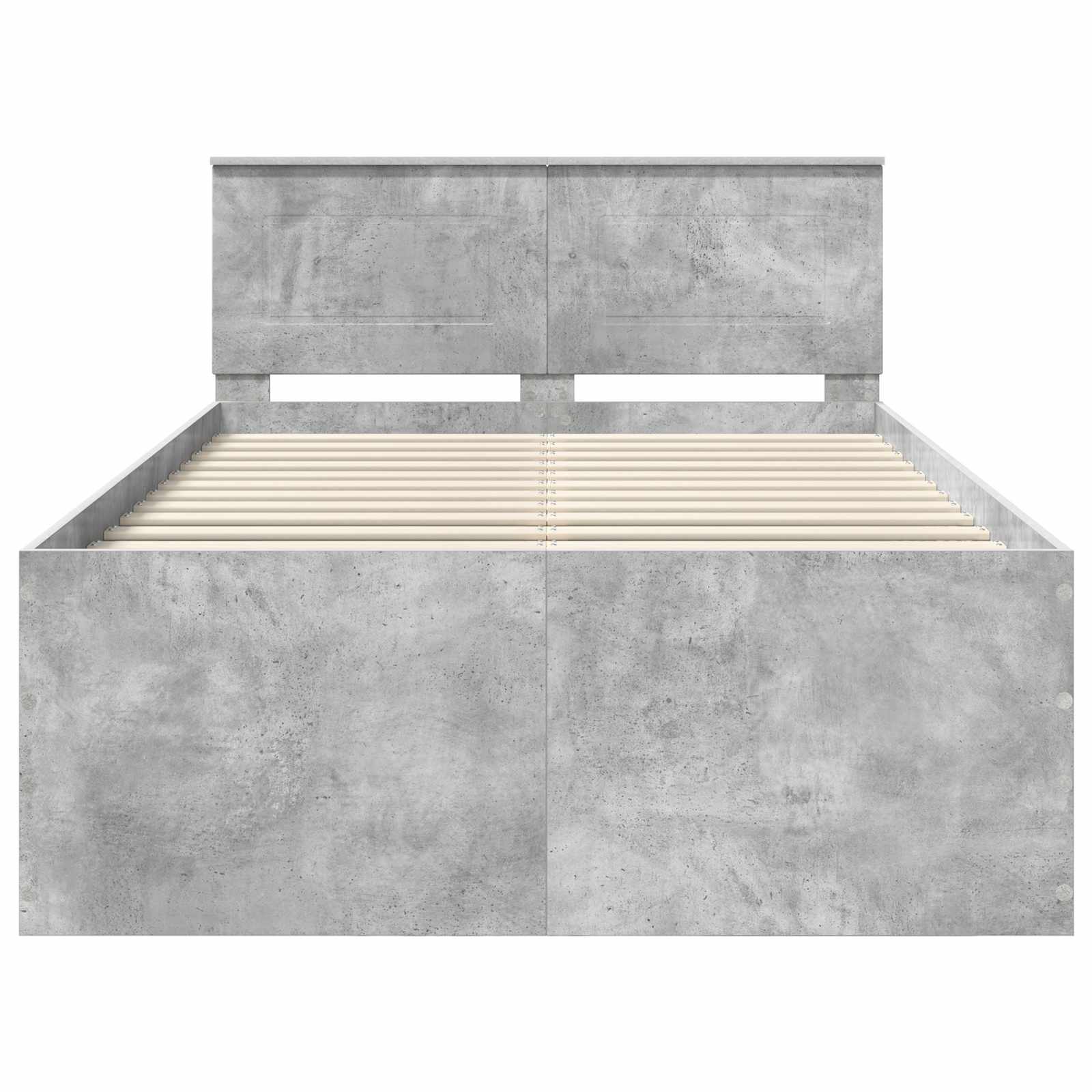 Struttura del letto con testiera Grigio cemento 120 x 190 cm | homemem39