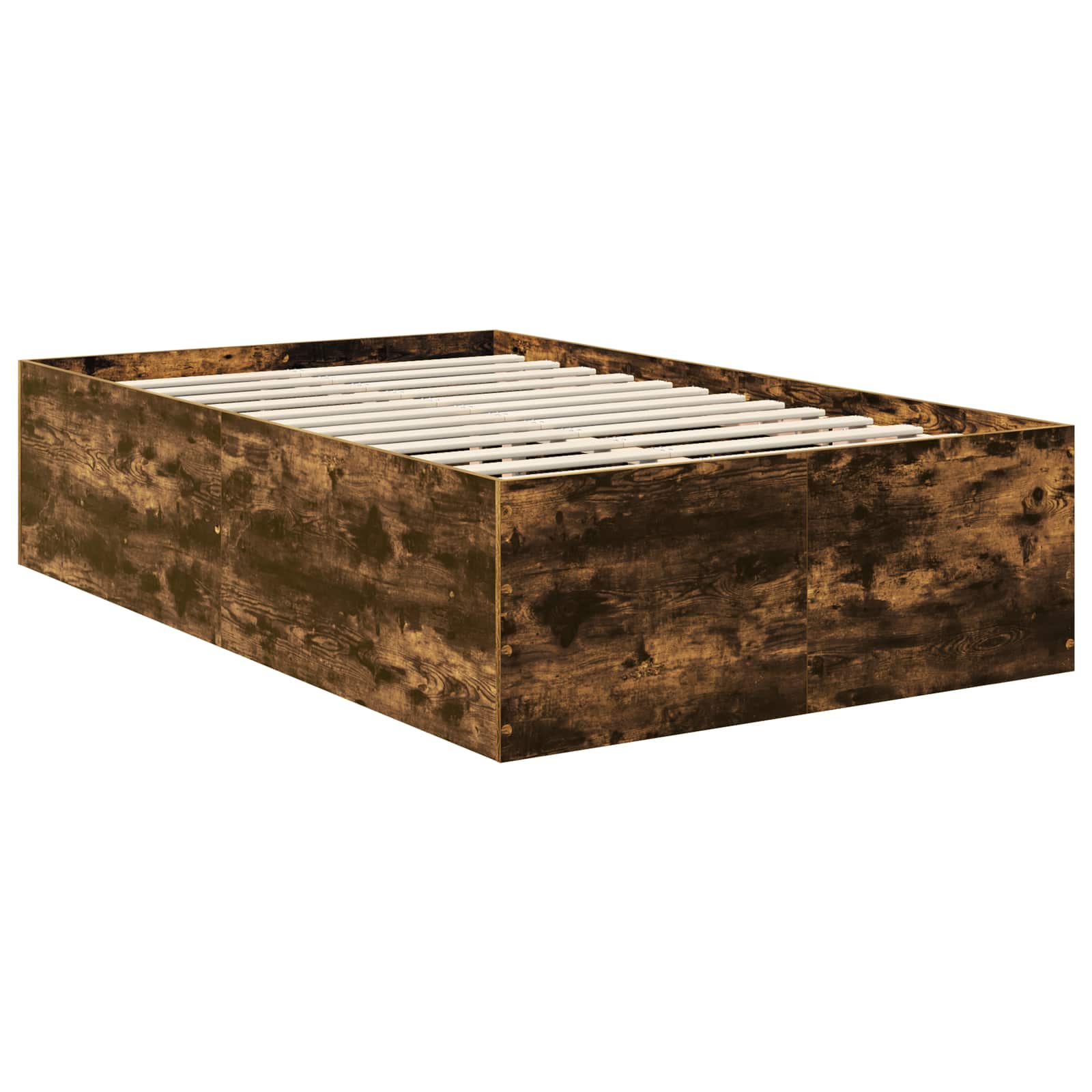 Struttura del letto Rovere fumé 120 x 190 cm Legno multistrato | homemem39