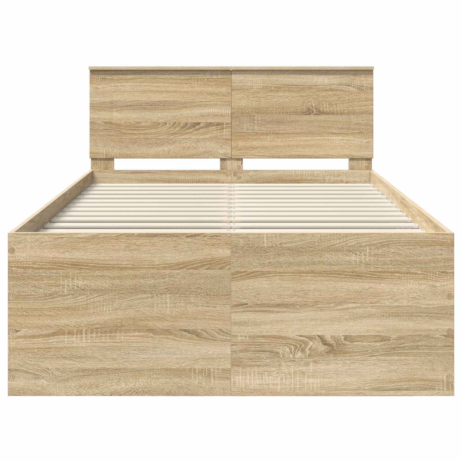 Struttura del letto con testiera Rovere Sonoma 120 x 200 cm | homemem39