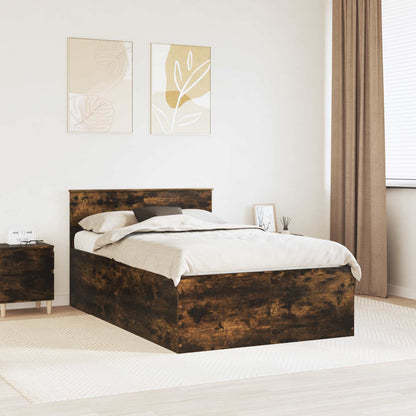 Struttura del letto Rovere fumé 120 x 200 cm Legno multistrato | homemem39