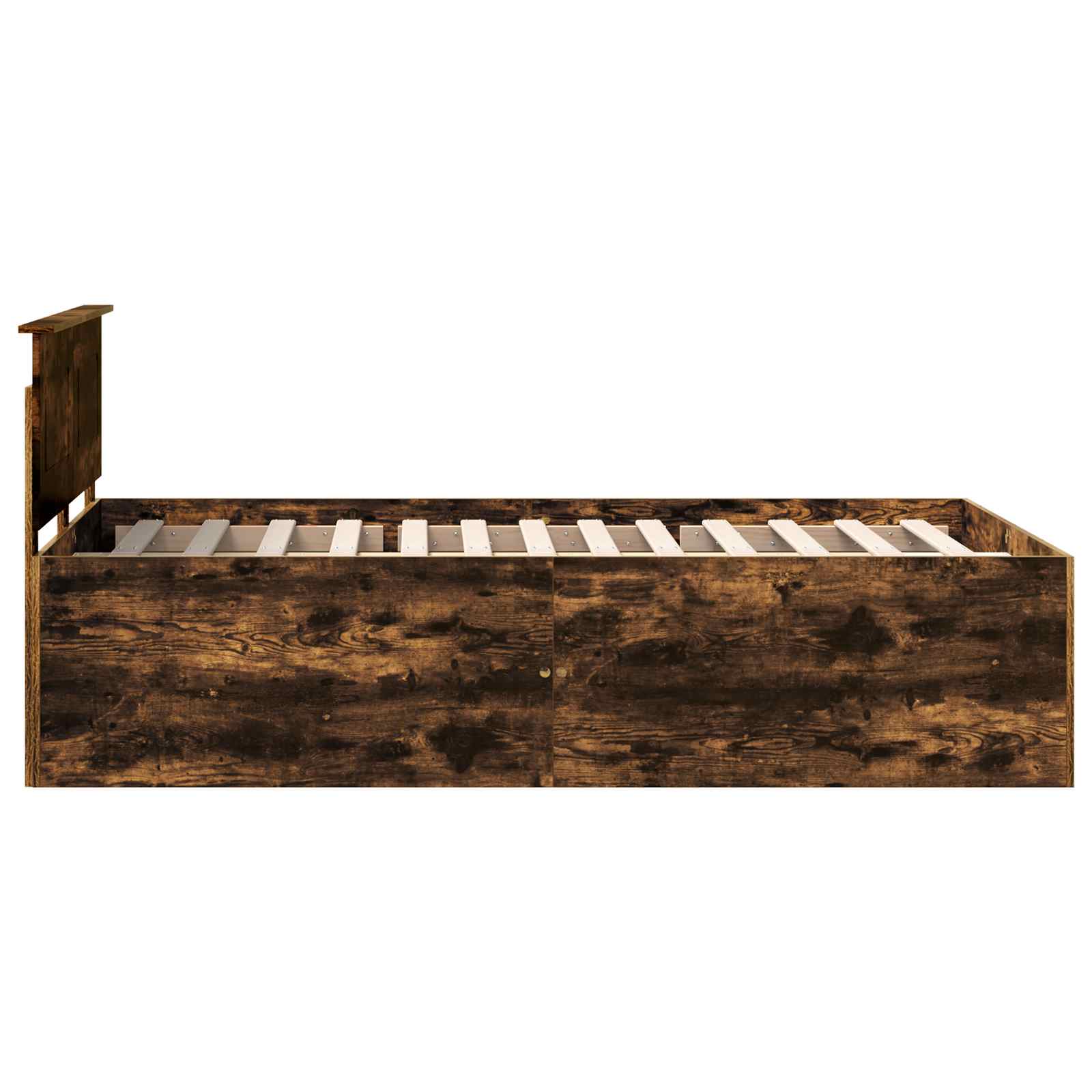 Struttura del letto Rovere fumé 120 x 200 cm Legno multistrato | homemem39