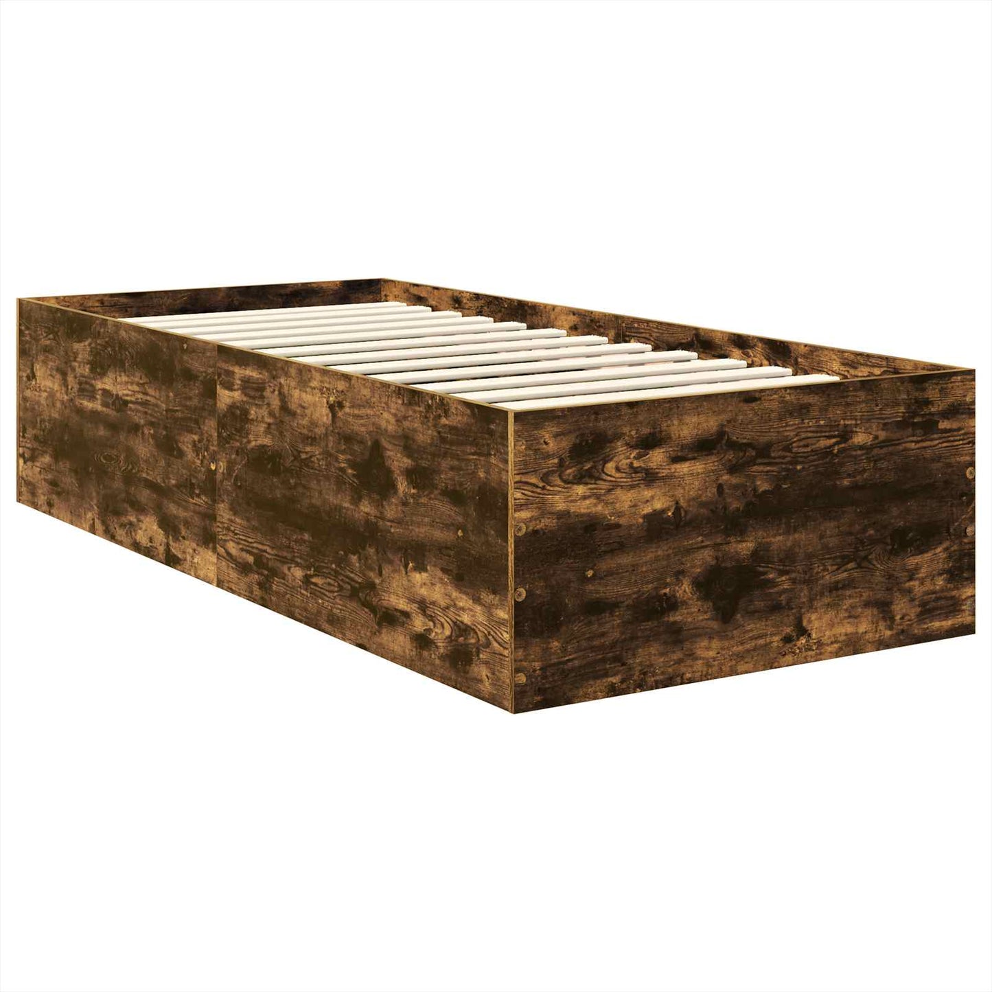 Struttura del letto con testiera Rovere fumé 90 x 190 cm