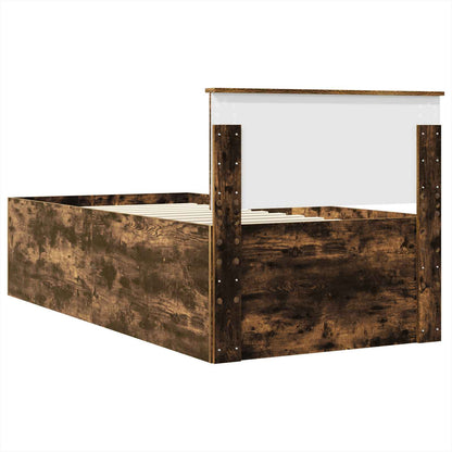 Struttura del letto Rovere fumé 90 x 200 cm Legno multistrato