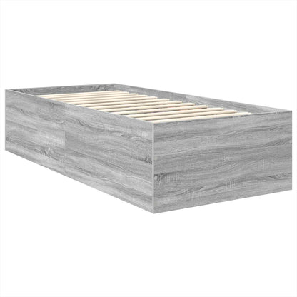 Struttura del letto Grigio Sonoma 90 x 200 cm Legno multistrato