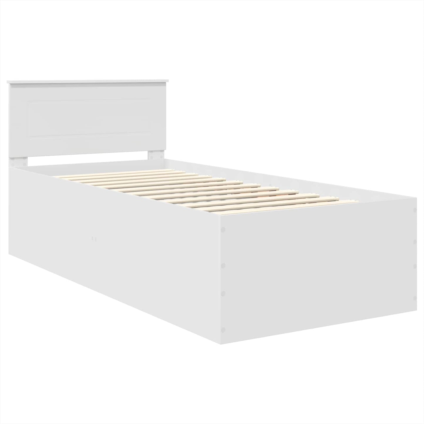 Struttura del letto Bianco 75 x 190 cm Legno multistrato