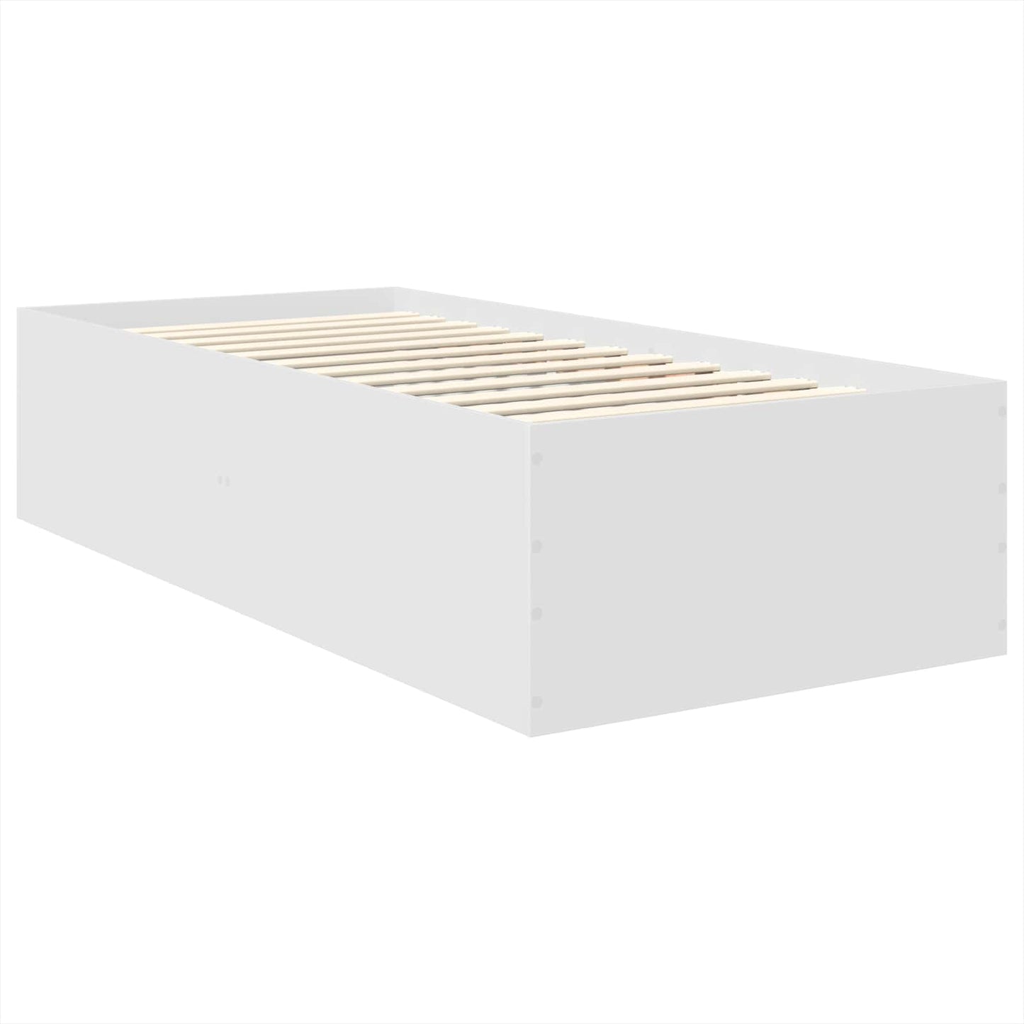 Struttura del letto Bianco 75 x 190 cm Legno multistrato
