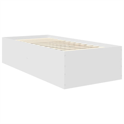 Struttura del letto Bianco 75 x 190 cm Legno multistrato