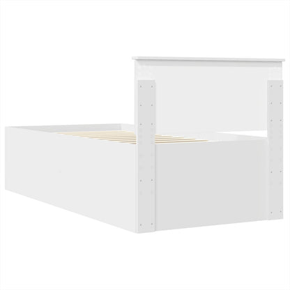 Struttura del letto Bianco 75 x 190 cm Legno multistrato