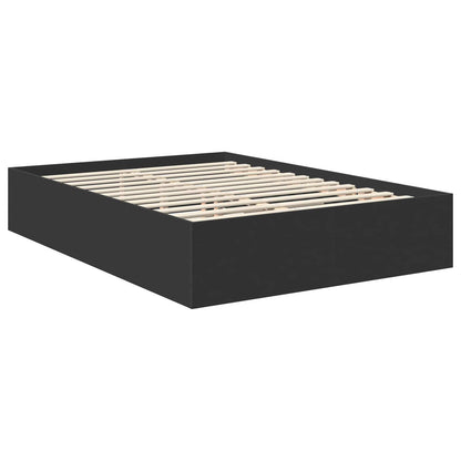 Struttura del letto Nero 150 x 200 cm Legno multistrato | homemem39