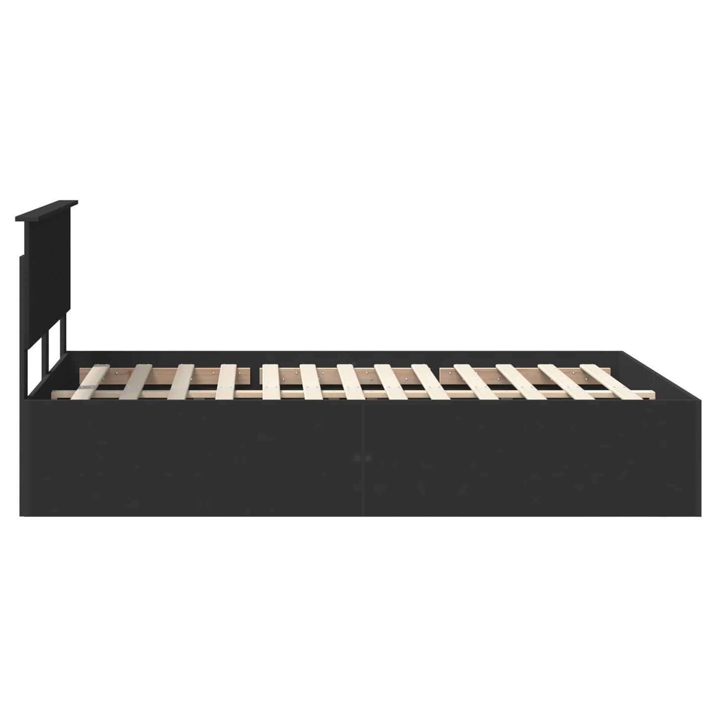 Struttura del letto Nero 150 x 200 cm Legno multistrato | homemem39