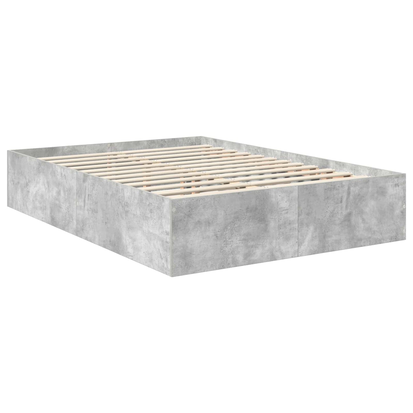 Struttura del letto con testiera Grigio cemento 150 x 200 cm | homemem39